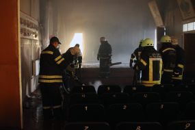 Elimination of fire in the music school building