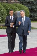Petro Poroshenko and Borut Pahor