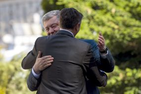 Petro Poroshenko and Borut Pahor