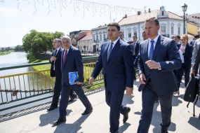 Vladimir Groisman and Gennady Moskal in Uzhgorod