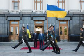 Petro Poroshenko and Borut Pahor