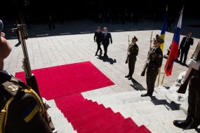 Meeting of Petro Poroshenko and Boruta Pakhora