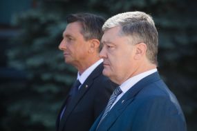 Petro Poroshenko and Borut Pahor