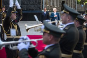 Petro Poroshenko and Borut Pahor