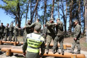 Training of fighters of the National Guard