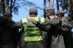 Training of fighters of the National Guard