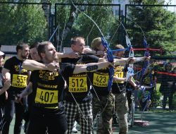 Участники национальных соревнований "Игры непокоренных"