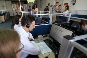 Igor Smilyansky at the contact center "Ukrposhta"
