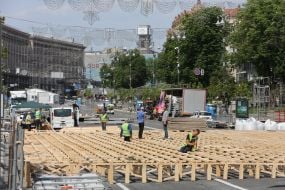 Arrangement of a fan zone on Khreshchatyk