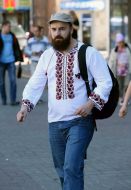 The man in embroidery