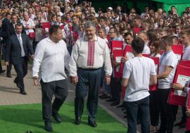 Boris Filatov and Petr Poroshenko