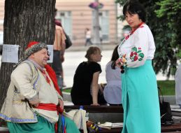 People in vyshivanka