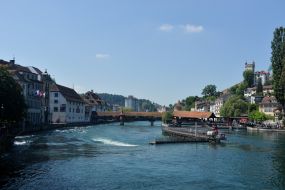 View of the city of Lucerne (Switzerland)