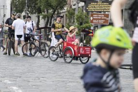 Ukrainian bicycle day in Kiev