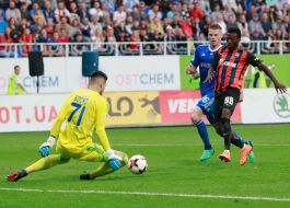 Denis Boyko, Nikita Burda and Kayode Olarenwaju