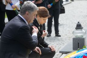 Petro Poroshenko with his wife Marina