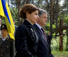Petro Poroshenko with his wife Marina