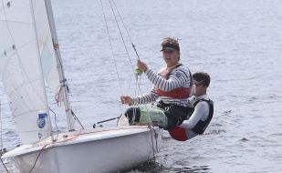 Participants of the regatta during the competition