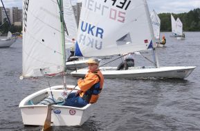 Participants of the regatta during the competition