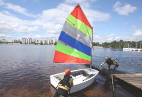 Athletes before the regatta