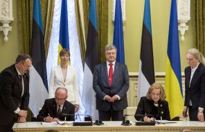 Petr Poroshenko and Kersti Kaliulaid