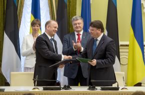 Petr Poroshenko and Kersti Kaliulaid