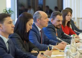 Andrey Parubiy and Kersti Kaliulaid