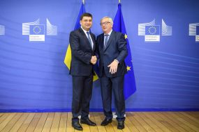 Volodymyr Groisman and Jean-Claude Juncker