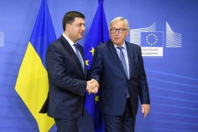 Volodymyr Groisman and Jean-Claude Juncker