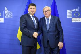 Volodymyr Groisman and Jean-Claude Juncker