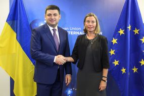 Volodymyr Groisman and Federika Mogerini