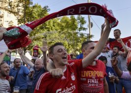 Болельщики ФК "Ливерпуль"