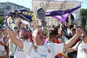 March of FC "Real Madrid" fans