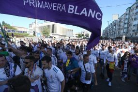 March of FC "Real Madrid" fans