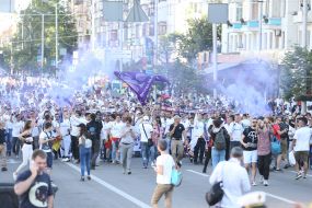 March of FC "Real Madrid" fans