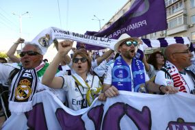 March of FC "Real Madrid" fans
