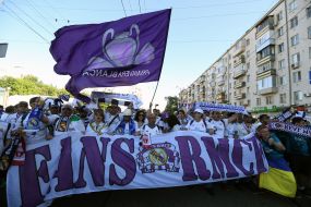 March of FC "Real Madrid" fans