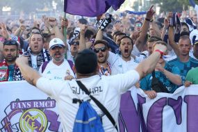 March of FC "Real Madrid" fans
