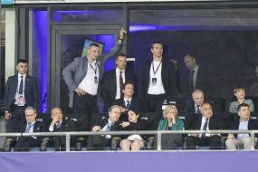 Vitali Klitschko, Andriy Shevchenko and Volodymyr Klitschko