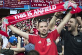 Fans of FC "Liverpool" 