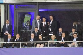 Vitali Klitschko, Andriy Shevchenko and Volodymyr Klitschko