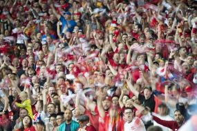 Fans of FC "Liverpool" 