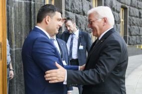 Vladimir Groysman and Frank-Walter Steinmeier