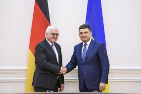Vladimir Groysman and Frank-Walter Steinmeier