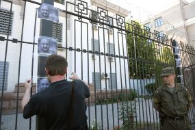 The action near the Russian embassy