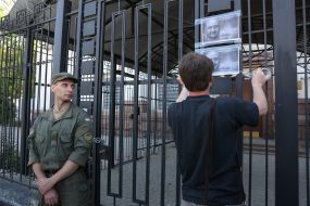 The action near the Russian embassy