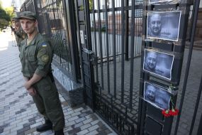 The action near the Russian embassy