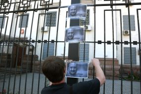 The action near the Russian embassy