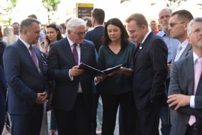 Олег Синютка, Франк-Вальтер Штайнмайер и Андрей Садовый