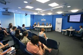 Участники пресс-конференции